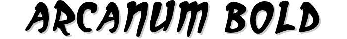 Arcanum Bold font